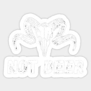 Wendibruh wendigo phrase - Not Deer Sticker